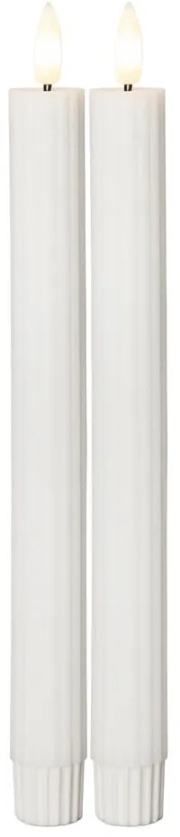 Candele LED in set da 2 (altezza 25 cm) Flamme Stripe - Star Trading