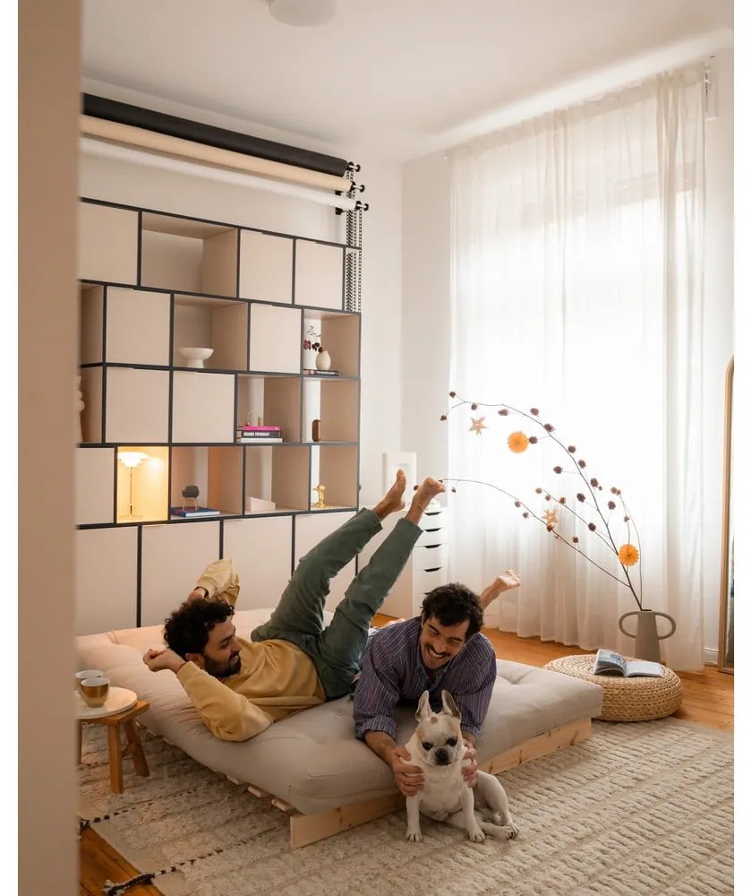 Divano letto grigio 140 cm Roots - Karup Design