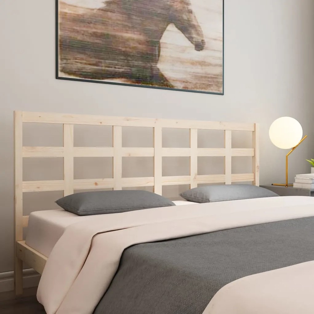 Testiera Per Letto 205,5x4x100 Cm Legno Massello Di Pino /