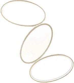 Plafoniera Led RICE in metallo e diffusore in acrilico Oro 63x40 cm