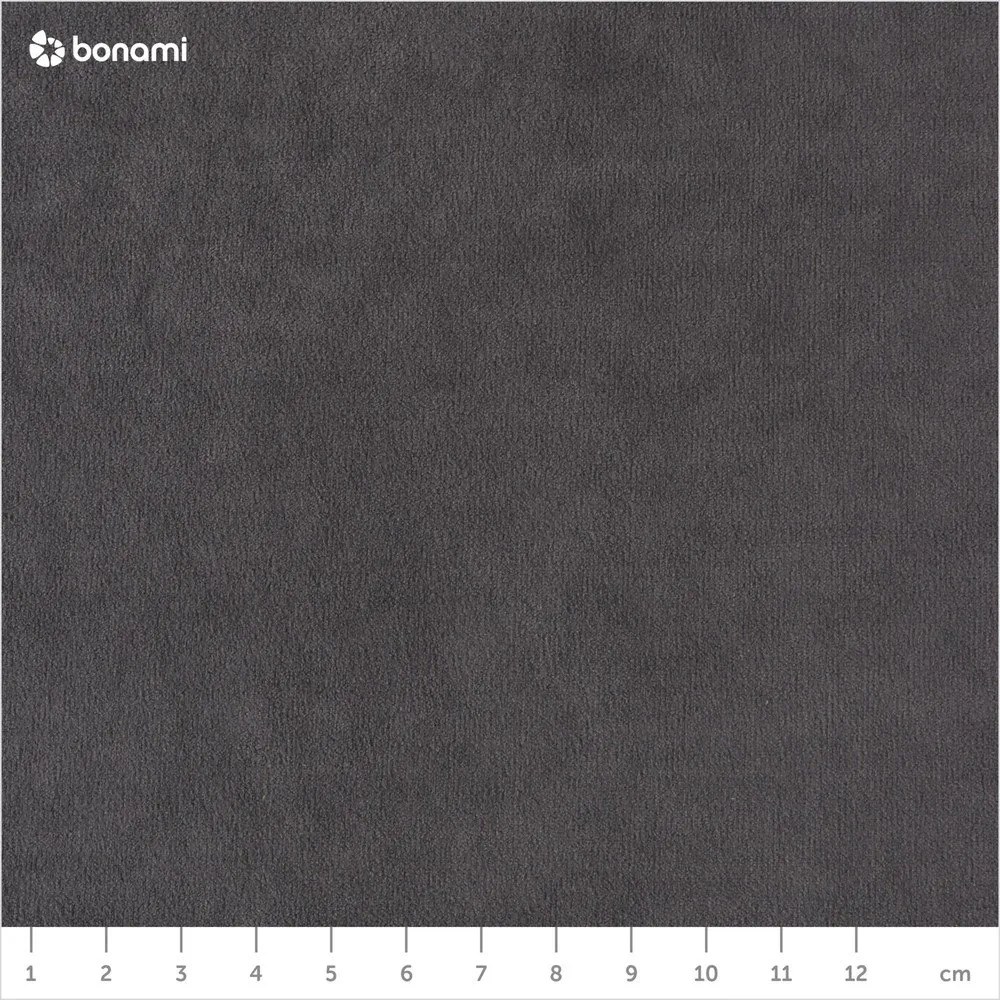 Divano letto angolare a U in velluto grigio scuro (angolo destro) Sweet Harmony - Miuform