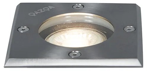 Faretto da incasso per terra in acciaio 10,5 cm IP65 - Basic Square