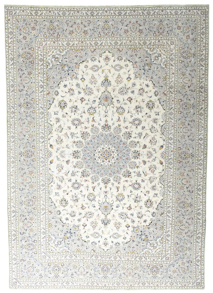 Kashan Tappeto persiano 250 x 350 Beige (Iran) Annodato A Mano