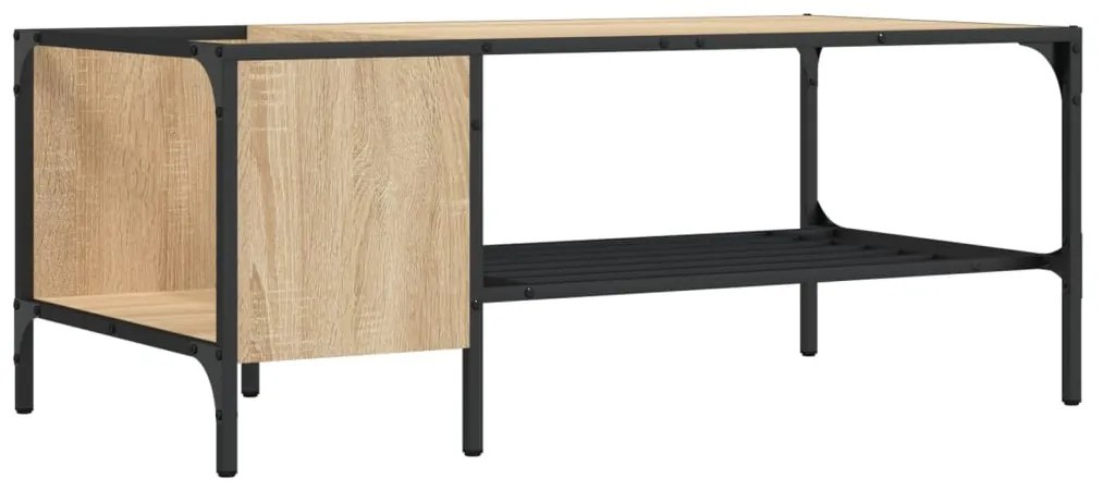 Tavolino salotto ripiano rovere sonoma 100x51x40cm multistrato