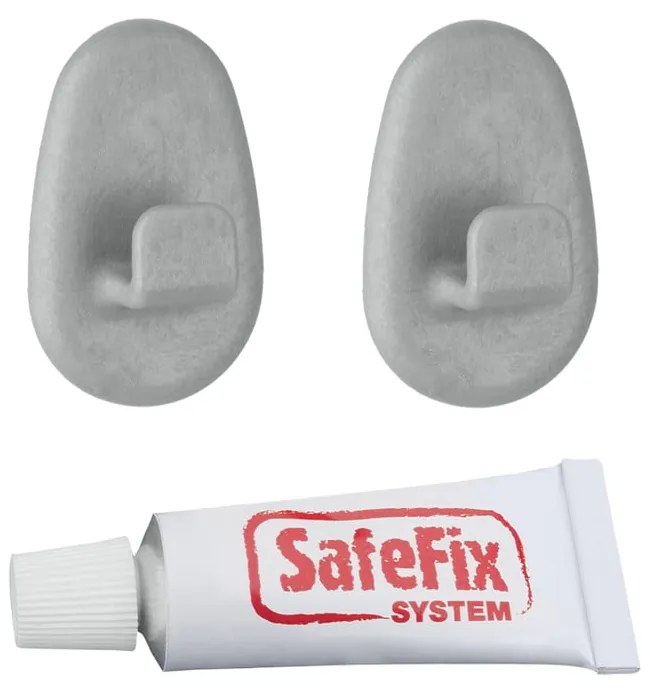 set di fissaggio senza foratura 2 pz - Metaltex