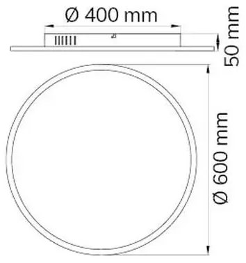 Wofi 9457.01.70.9600 - Plafoniera LED dimmerabile LINOX LED/34W/230V + +TC