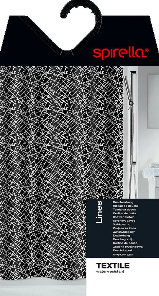 Tenda per doccia 180x200 cm Lines – Spirella