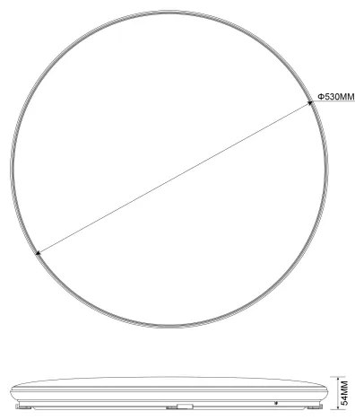 Zuma Line JE-DHR-0530-GD - Plafoniera LED dimmerabile OMAR LED/48W/230V oro