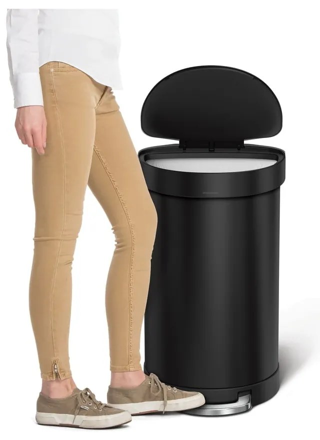 Bidone a pedale in acciaio inox 45 l - simplehuman