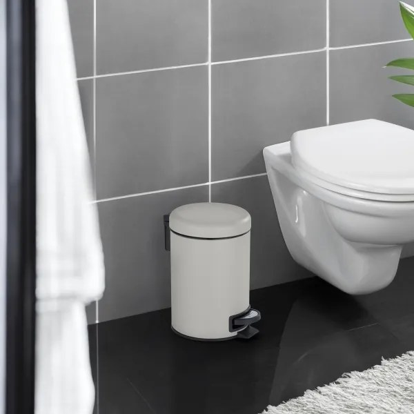 WENKO 22149100 - Cestino LEMAN 17x25 cm beige/nero