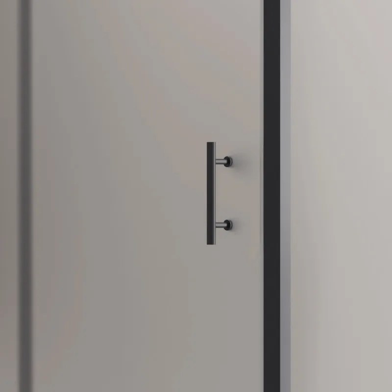 Box doccia vetro piumato 80x100 telaio nero opaco | KFN5000SN - KAMALU