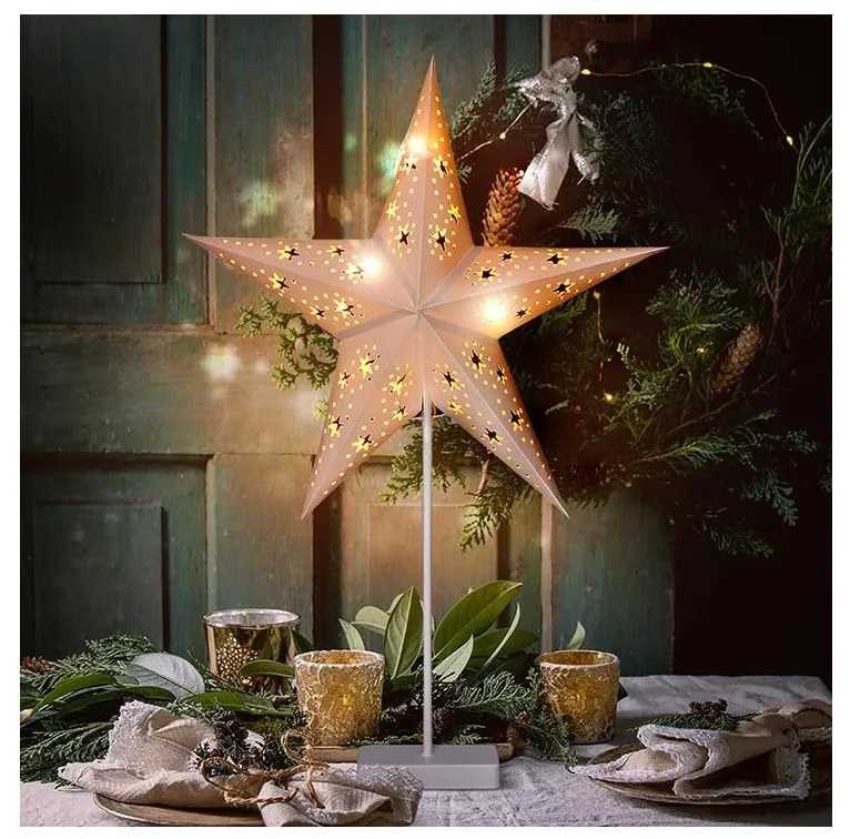 Brilagi - Decorazione natalizia a LED/3xAA 66x45 cm stella