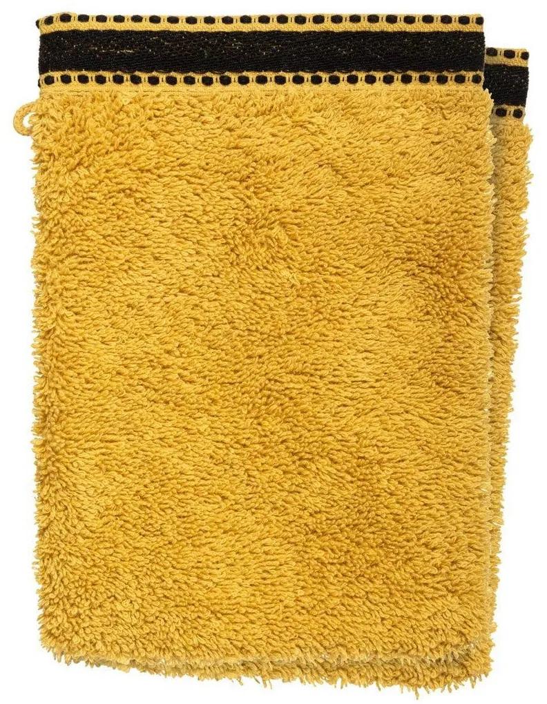 Asciugamani 5five Guante 550 g Senape (2 Unità) (15 x 21 cm)
