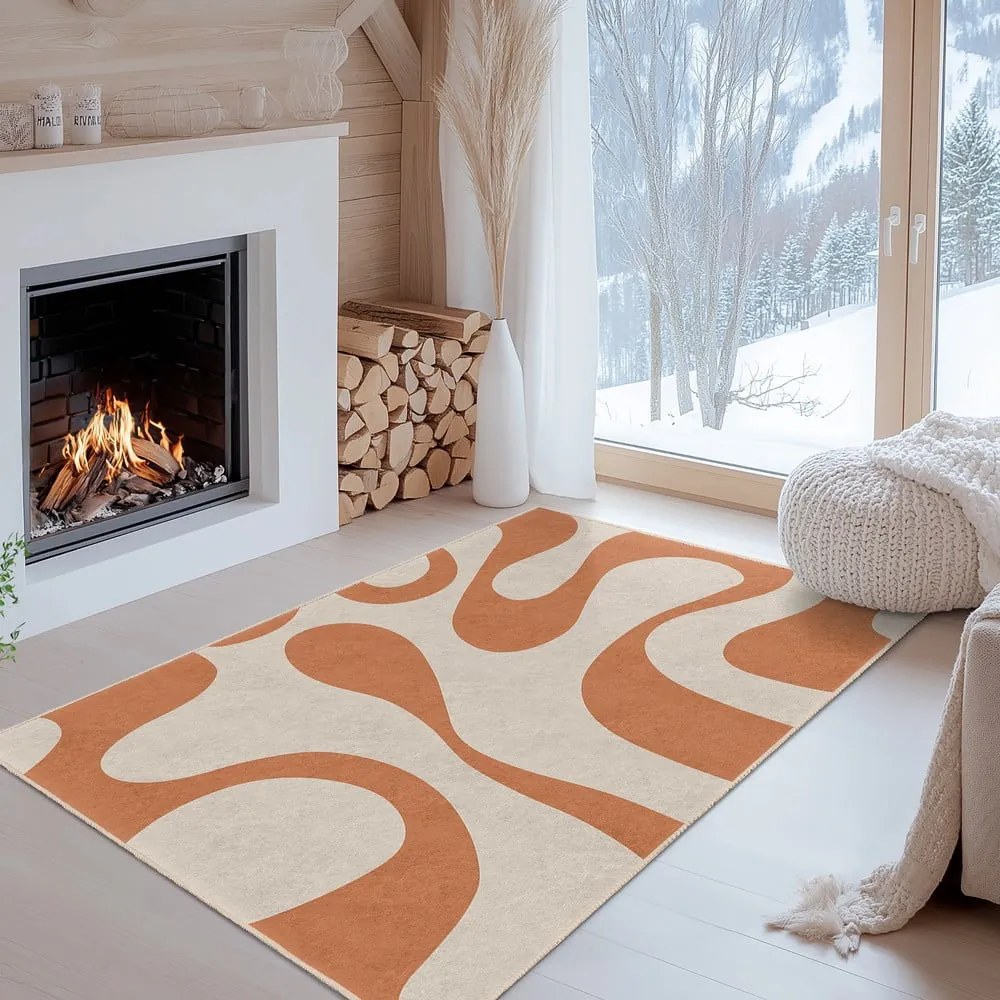 Passatoia arancione lavabile 80x200 cm Caramel Latte – Mila Home