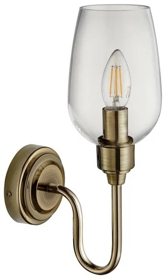 Endon 107792 - Applique STOURTON 1xE14/6W/230V ottone