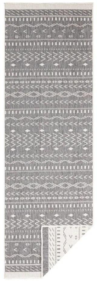 Tappeto da esterno grigio e crema , 250 x 80 cm Kuba - NORTHRUGS