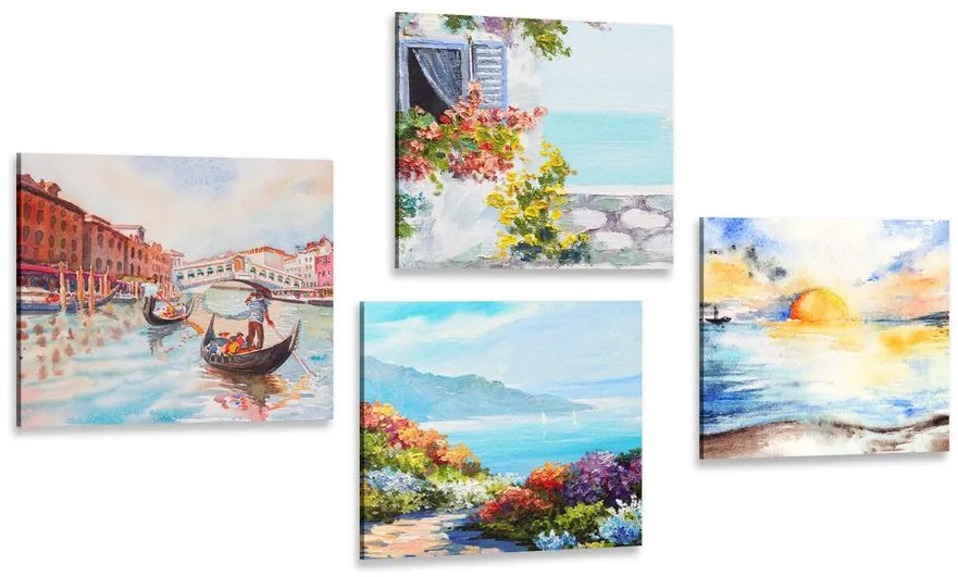 Set di quadri – Paesaggio dipinto