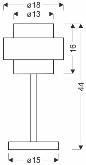 Lampada da tavolo SPIEGA 1xE27/60W/230V oro/nero