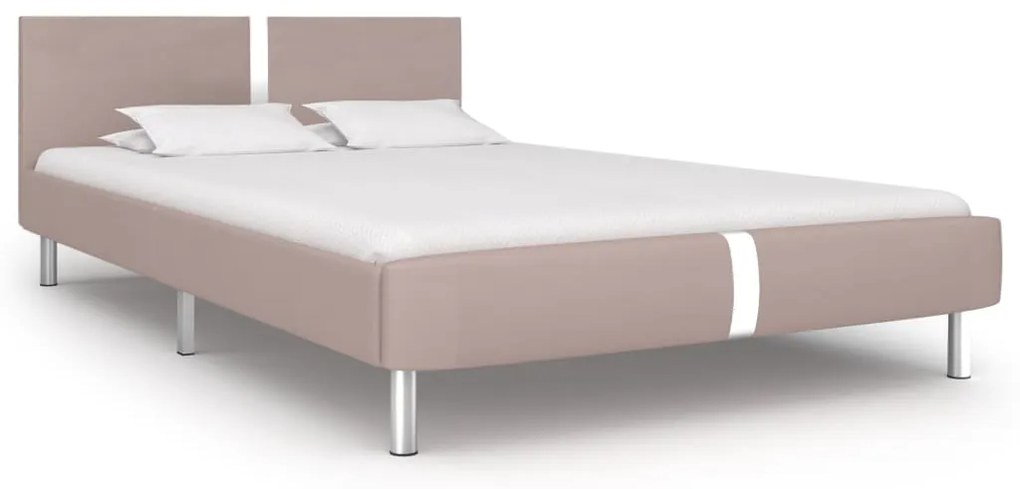 Giroletto Senza Materasso Cappuccino İn Similpelle 140x200 Cm /