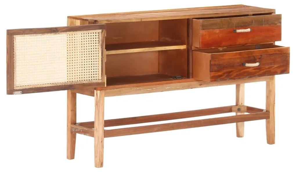 Credenza 118x30x76 cm in legno massello di recupero