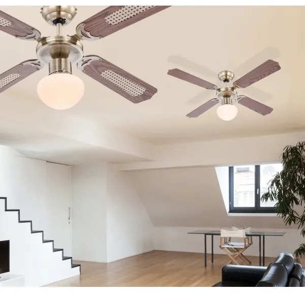 GLOBO 0309 - Ventilatore da soffitto CHAMPION 1xE27/60W/230V