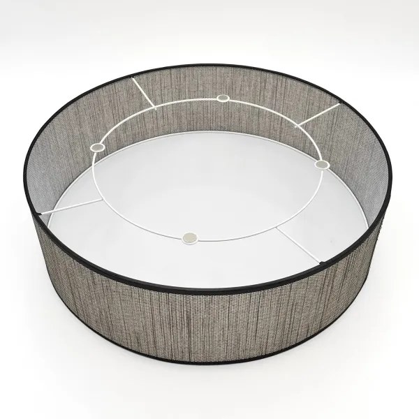 Plafoniera SIRJA 2xE27/15W/230V Ø 45 cm marrone