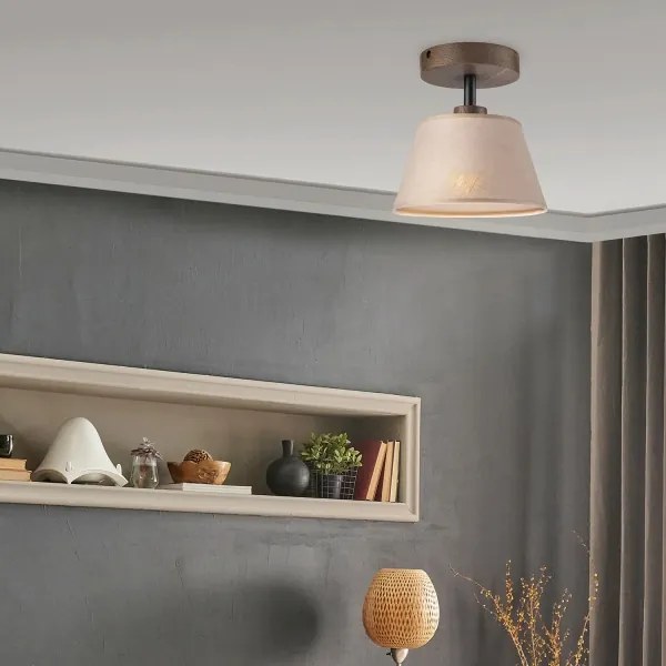 Brilagi - Lampadario LED ANTHONY 1xE14/60W/230V noce/beige