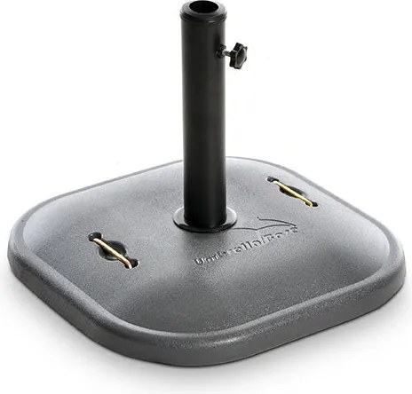Base per Ombrellone Ø38 a Ø52 40x40x8 cm in Cemento 25 Kg Taddei...