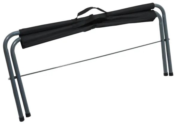 Panca da campeggio pieghevole nero/grigio