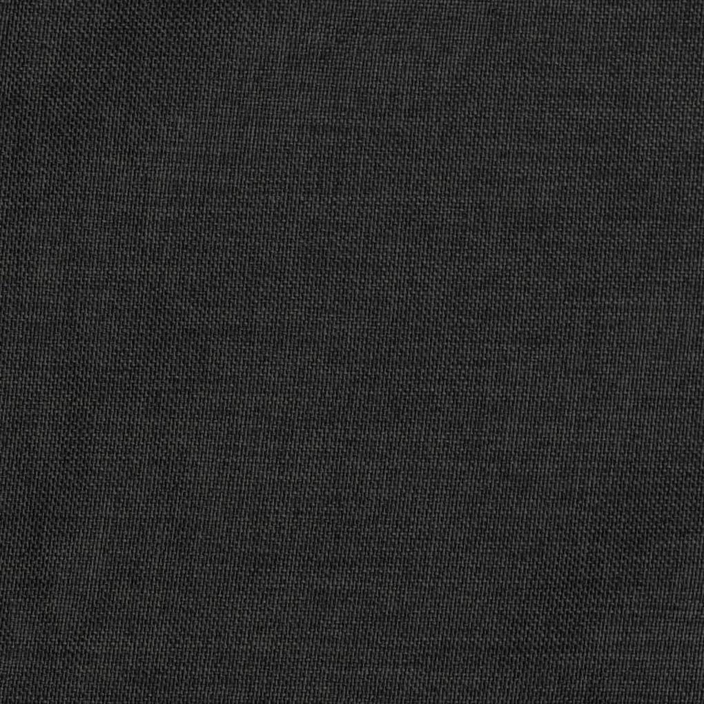 Tenda Oscurante Effetto Lino con Ganci Antracite 290x245 cm