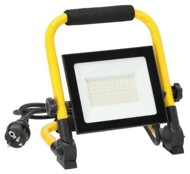 Riflettore LED portatile TIGRA LED/50W/4000K IP54 nero/giallo