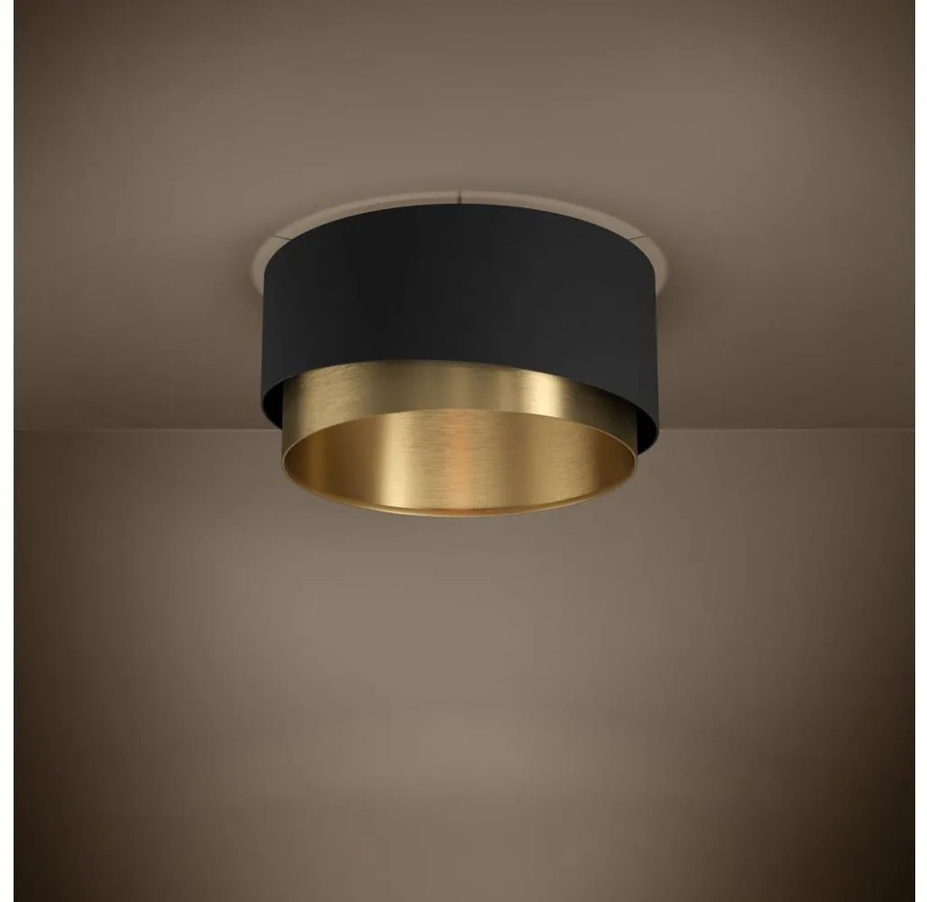 Eglo 39924 - Plafoniera MANDERLINE 1xE27/40W/230V nero/oro