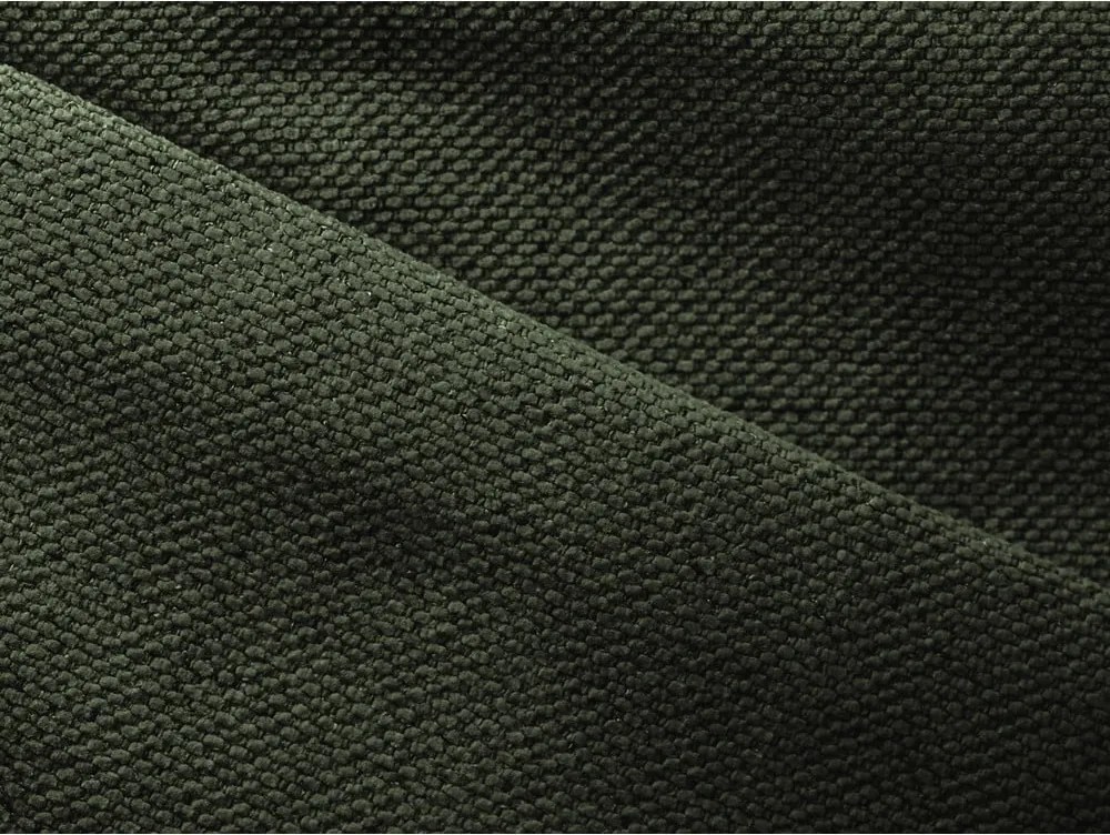 Divano angolare verde allungabile/con contenitore (con penisola a sinistra) Nanea – Makamii