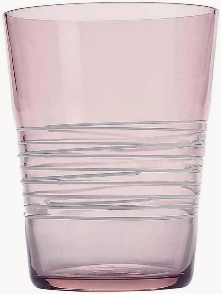 Set di 6 bicchieri fatti a mano Filante