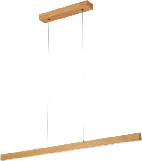 Lampadario LED a cavo VERDE LED/18W/230V 3000K 106 cm rovere