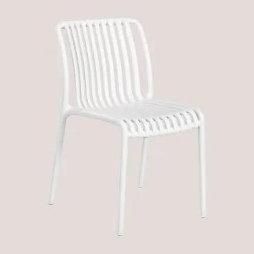 Pack 4 sedie da giardino impilabili Wendell Bianco - Sklum