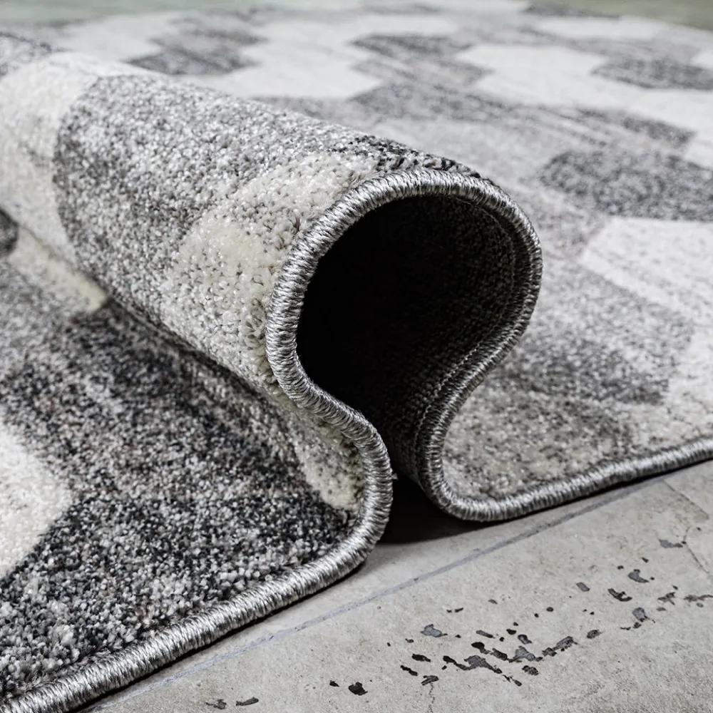 Tappeto elegante grigio adatto a qualsiasi stanza Larghezza: 160 cm | Lunghezza: 220 cm