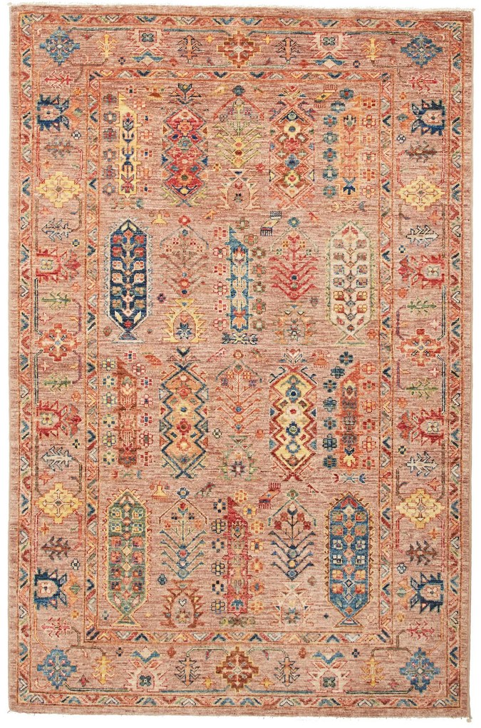 Samarkand Tappeto 190 x 120 Marrone (Pakistan) Annodato A Mano