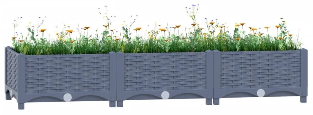 Fioriera Rialzata 120x40x23 Cm İn Polipropilene /