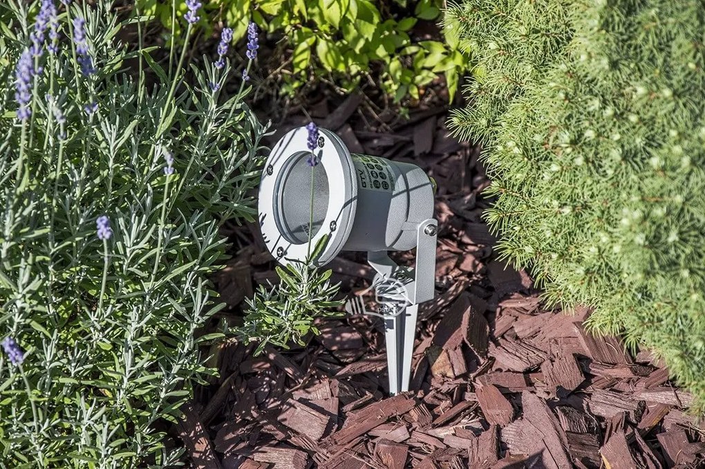 Faretto da Giardino con Picchetto GU10 - Grigio