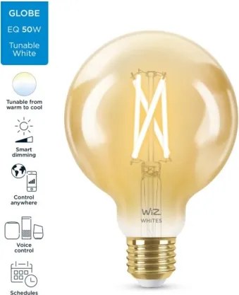 Lampadina LED dimmerabile VINTAGE G95 E27/6,7W/230V 2000-5000K CRI 90 Wi-Fi - WiZ