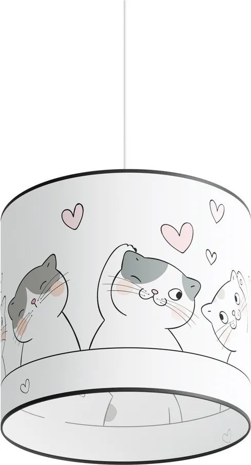 Lampada per bambini bianca Puss – Sollux