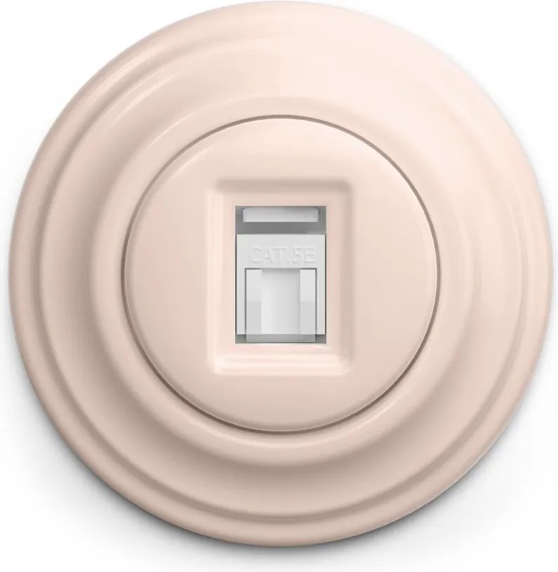 Kliklap - Presa dati retrò con cornice, rosa antico