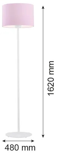 Argon 4132 - Lampada da terra MAGIC 1xE27/15W/230V rosa/bianco