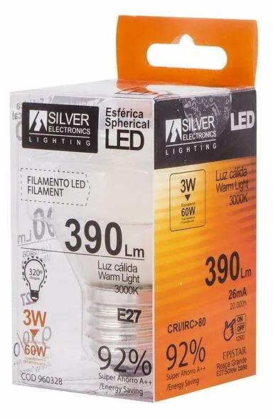 Lampadina LED Silver Electronics 960328 E27 3W 3000K