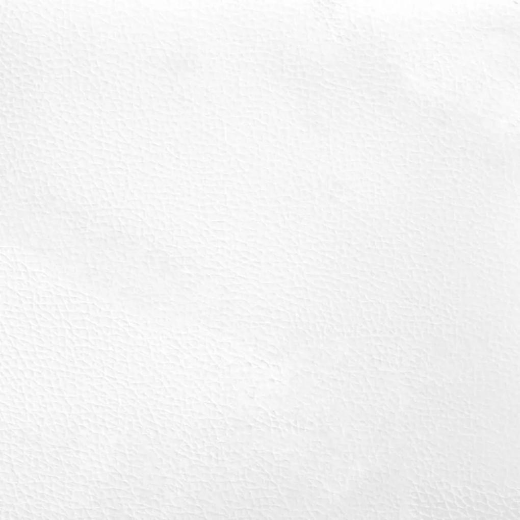 Giroletto con Testiera Bianco 100x200 cm in Similpelle