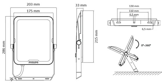 Philips - Riflettore LED LEDINAIRE ALL-IN LED/70W/230V 3000/4000/6500K IP65