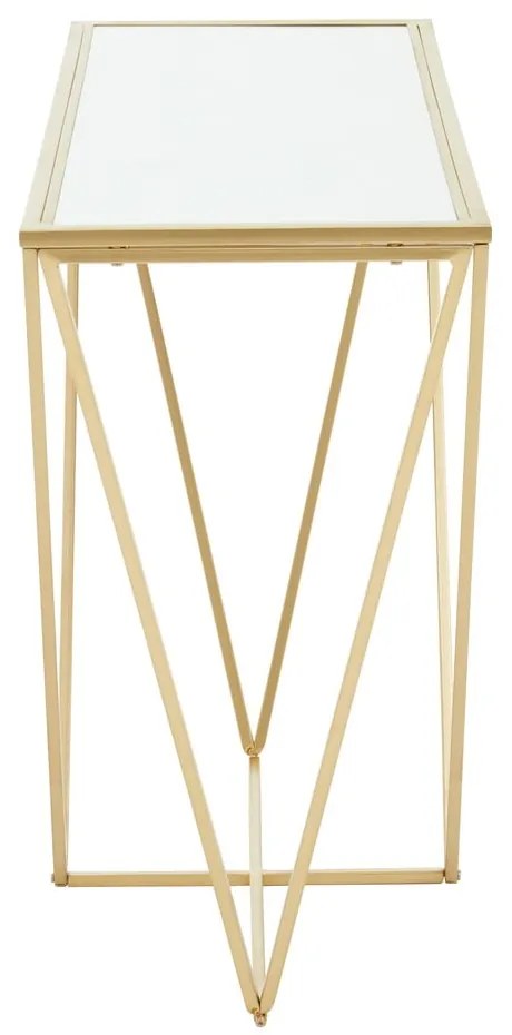 Consolle con piano in vetro oro 40x120 cm Farran - Premier Housewares