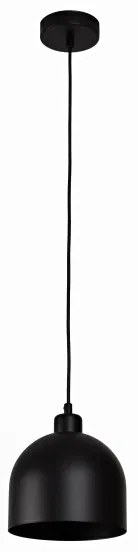 Duolla - Lampada a sospensione con cavo IRONLINE 1xE27/15W/230V Ø 17 cm nero