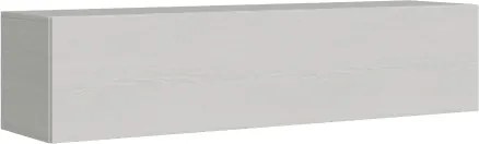 Letto a scomparsa a una piazza e mezza 120 cm con pensile KENTARO Bianco Frassino